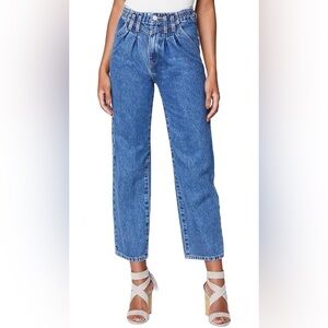 NWT [BLANKNYC] Straight Leg Denim Jeans with Elastic Side Waistband